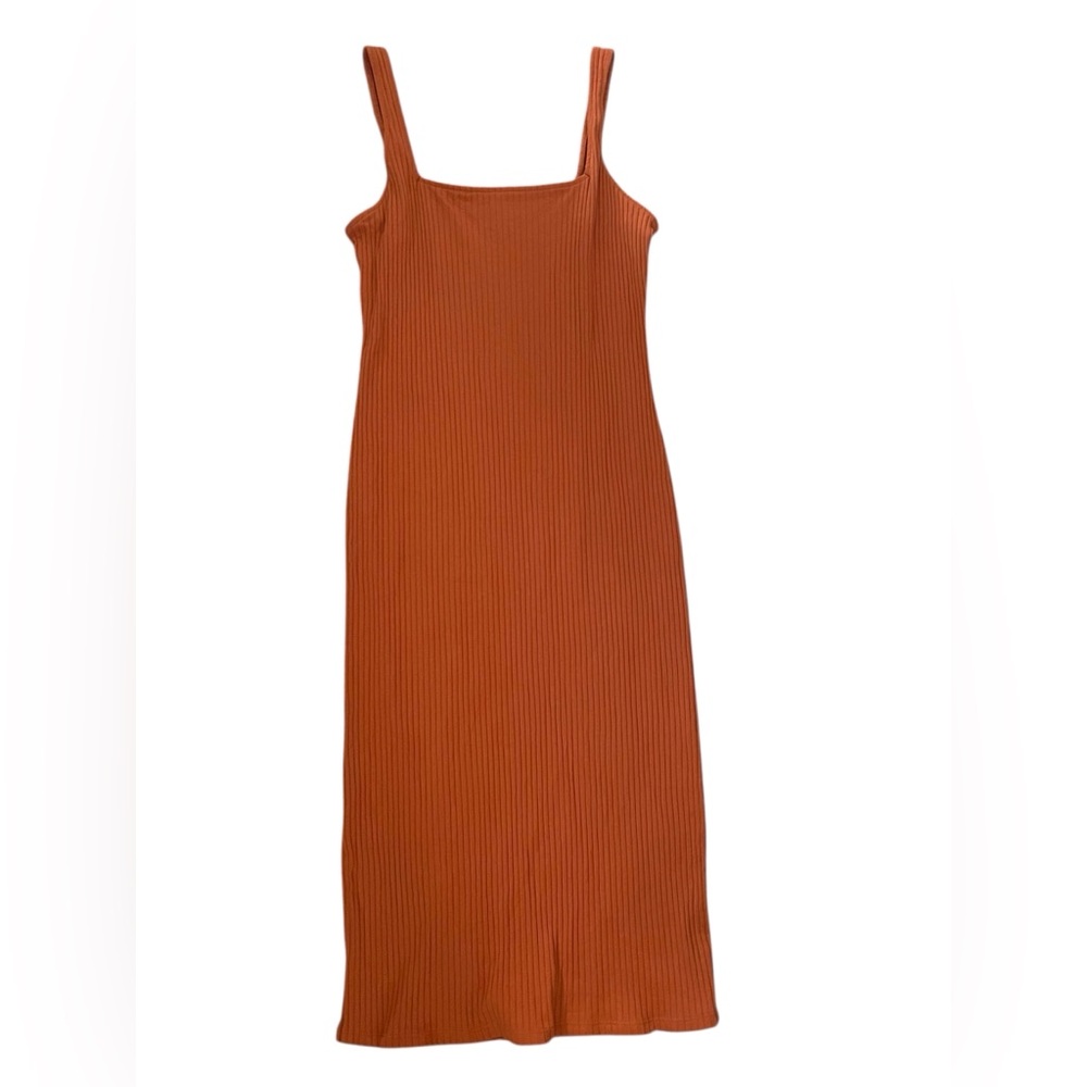 Wild Fable Ribbed Midi Dress Bundle - Size L - 3 Colors (Rust, Magenta, Black